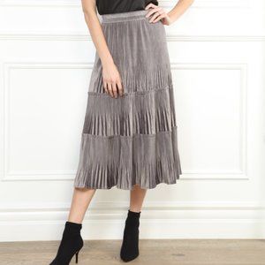 Zero Degrees Celsius Skirt Velvet Grey